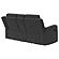 Brentwood Upholstered Reclining Loveseat Dark Charcoal by Coaster