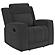Brentwood Upholstered Recliner Chair Dark Charcoal by Coaster