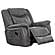 Conrad Upholstered Motion Glider Recliner Grey by Coaster