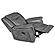 Conrad Upholstered Motion Glider Recliner Grey by Coaster