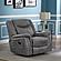Conrad Upholstered Motion Glider Recliner Grey by Coaster