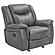 Conrad Upholstered Motion Glider Recliner Grey by Coaster