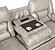 Greer Upholstered Tufted Back Motion Sofa Light by Coaster