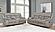 Greer Upholstered Tufted Living Room Set (Sofa, Loveseat) Light by Coaster