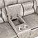 Greer Upholstered Tufted Back Glider Loveseat Light by Coaster