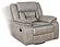 Greer Upholstered Tufted Back Glider Recliner Light by Coaster