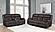 Greer Upholstered Tufted Living Room Set (Sofa, Loveseat) Dark by Coaster