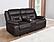 Greer Upholstered Tufted Back Glider Loveseat Dark by Coaster