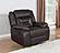 Greer Upholstered Tufted Back Glider Recliner Dark by Coaster