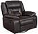 Greer Upholstered Tufted Back Glider Recliner Dark by Coaster