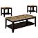 Flores 3-piece Occasional Table Set with Shelf Cappuccino by Coaster