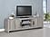 Burke 2-door TV Console Grey Driftwood by Coaster