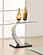 Pruitt Glass Top End Table Clear and Satin by Coaster