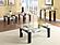 Dyer Tempered Glass End Table with Shelf Black by Coaster