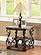 Laney End Table Deep Merlot and Clear by Coaster