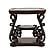 Laney End Table Deep Merlot and Clear by Coaster