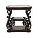 Laney End Table Deep Merlot and Clear by Coaster