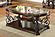 Laney Coffee Table Deep Merlot and Clear by Coaster