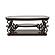 Laney Coffee Table Deep Merlot and Clear by Coaster