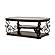 Laney Coffee Table Deep Merlot and Clear by Coaster