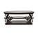 Laney Coffee Table Deep Merlot and Clear by Coaster
