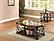 Laney 2-piece Glass Top Coffee and End Table Set Dark Merlot by Coaster