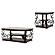 Laney 2-piece Glass Top Coffee and End Table Set Dark Merlot by Coaster