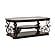 Laney Coffee Table Deep Merlot and Clear by Coaster