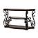 Laney Sofa Table Deep Merlot and Clear by Coaster