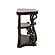 Laney Sofa Table Deep Merlot and Clear by Coaster