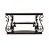 Laney Sofa Table Deep Merlot and Clear by Coaster