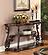 Laney Sofa Table Deep Merlot and Clear by Coaster