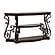 Laney Sofa Table Deep Merlot and Clear by Coaster