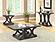 Shelly C-shaped Base Sofa Table Cappuccino by Coaster