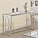 Merced Rectangle Glass Top Sofa Table Nickel by Coaster