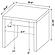 Lynette Square Engineered Wood End Table Mango by Coaster