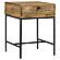 Stephie 1-drawer Rectangular End Table Honey Brown by Coaster