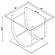 Danville U-shaped End Table Chrome by Coaster