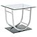 Danville U-shaped End Table Chrome by Coaster