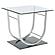 Danville 2-piece Glass Top Coffee and End Table Set Chrome by Coaster