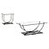 Danville 2-piece Glass Top Coffee and End Table Set Chrome by Coaster