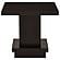 Reston Pedestal Square End Table Cappuccino by Coaster