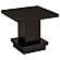 Reston Pedestal Square End Table Cappuccino by Coaster