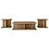 Cortona 3-piece Coffee and End Table Set Mango by Coaster
