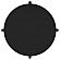 Arini Round End Side Table w/Storage Shelf Black by Coaster