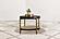 Arini Round End Side Table w/Storage Shelf Black by Coaster