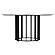 Haven Round Genuine White Marble Top Coffee Table Black by Coaster