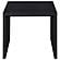 Knapp Engineered Wood Square Side End Table Black by Coaster