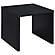 Knapp Engineered Wood Square Side End Table Black by Coaster
