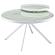 Briggs Round Marble Printed Glass Top Coffee Table White by Coaster